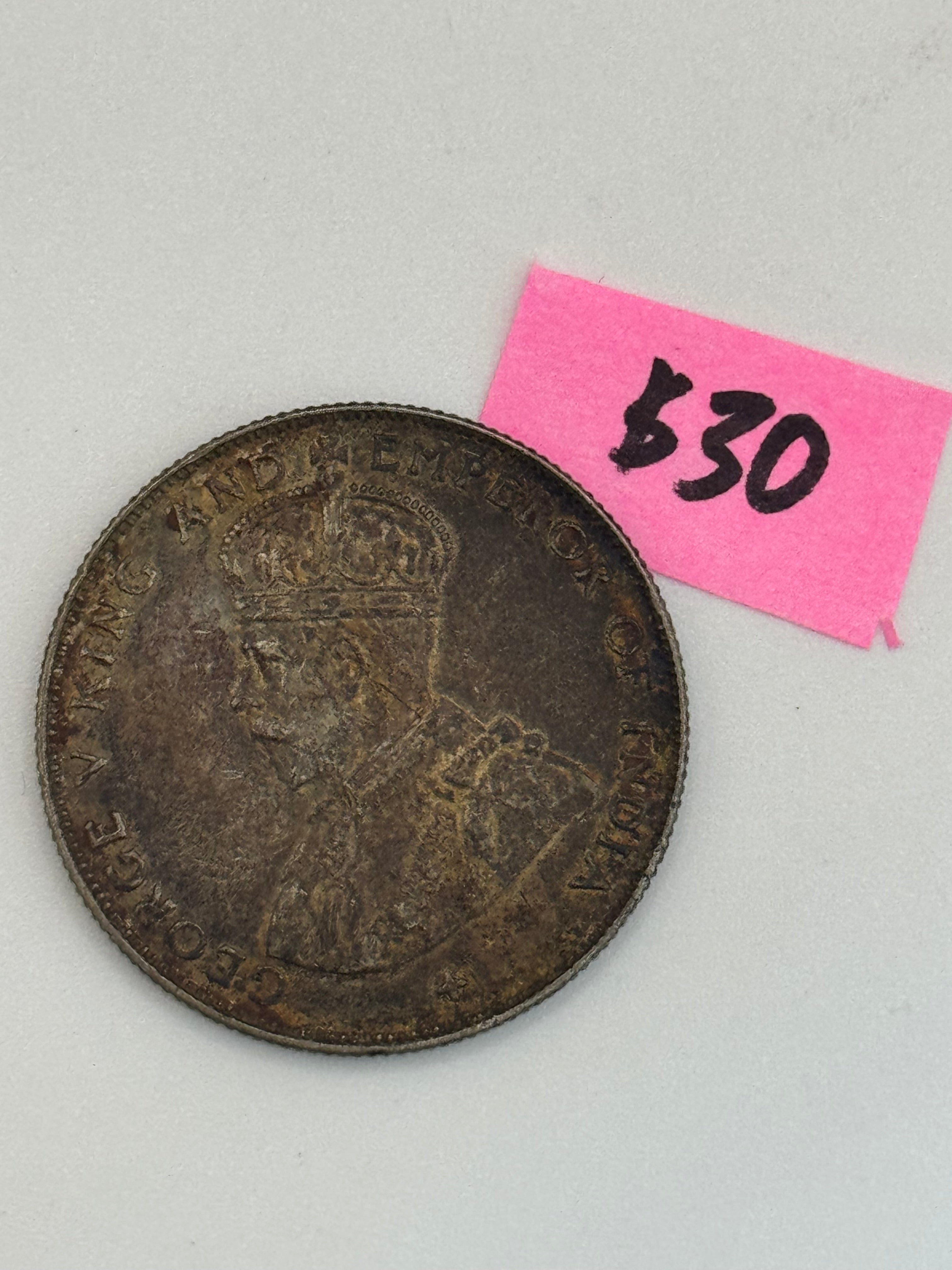 1921 - Straits Settlement 50c Coin