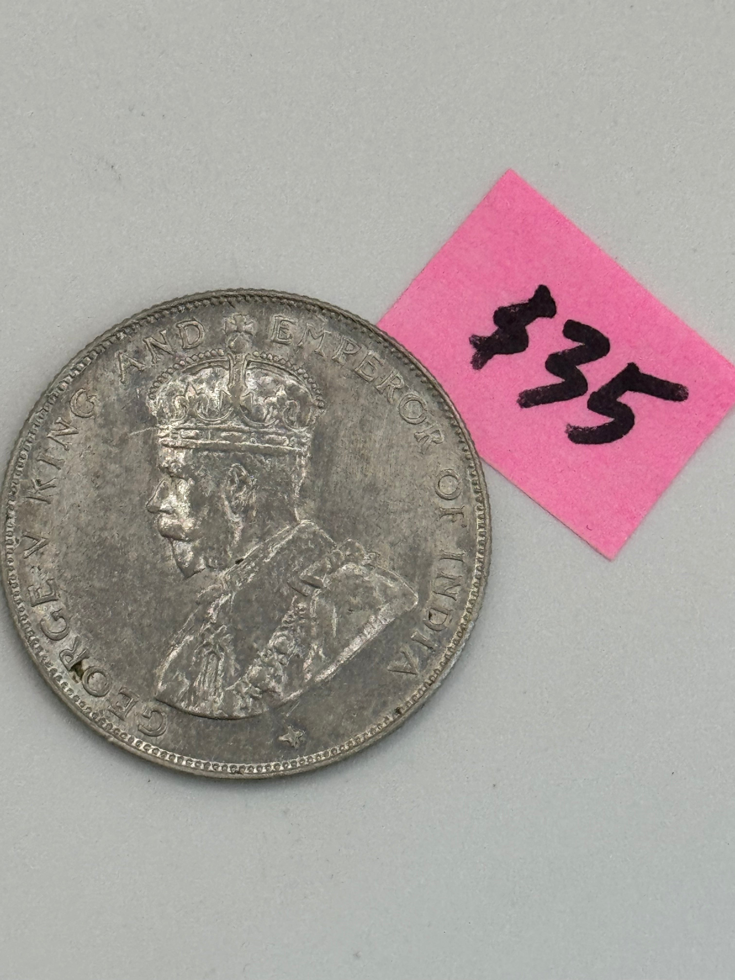 1921 - Straits Settlement 50c Coin