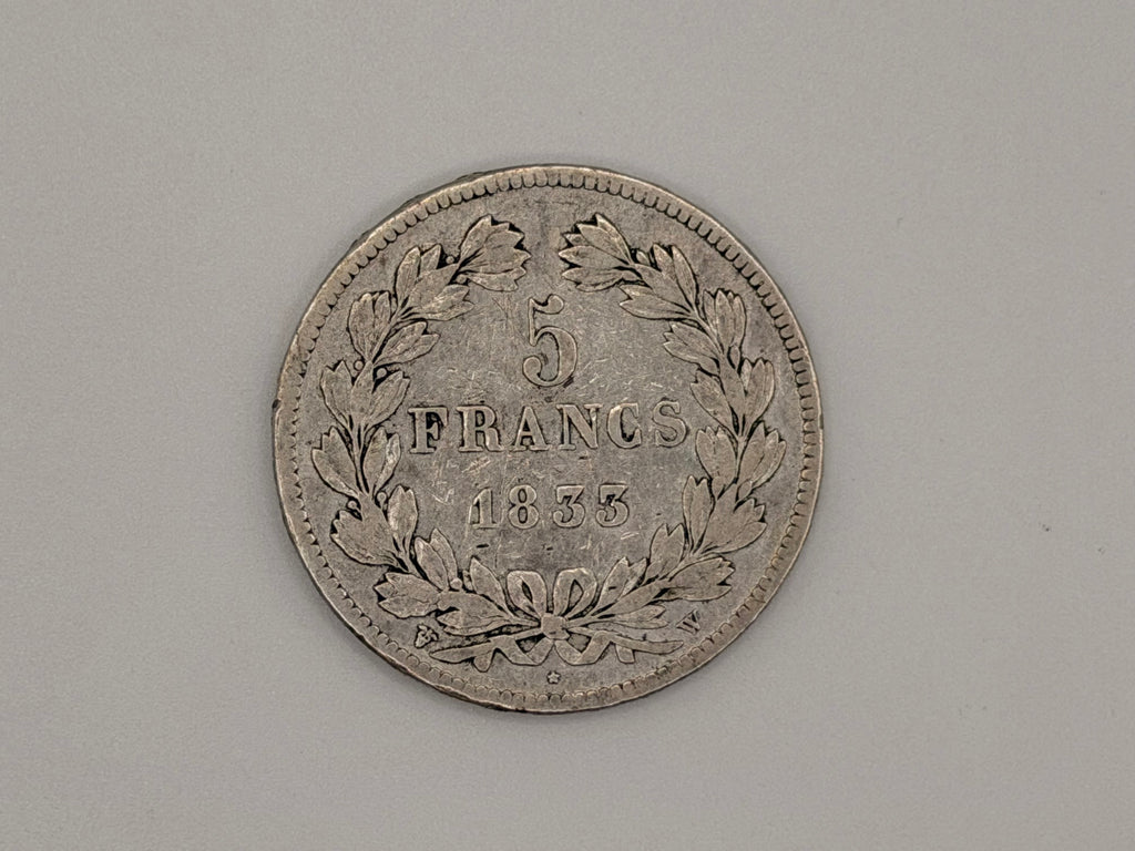 1830 - 1848 年 - 法国 5 法郎银币
