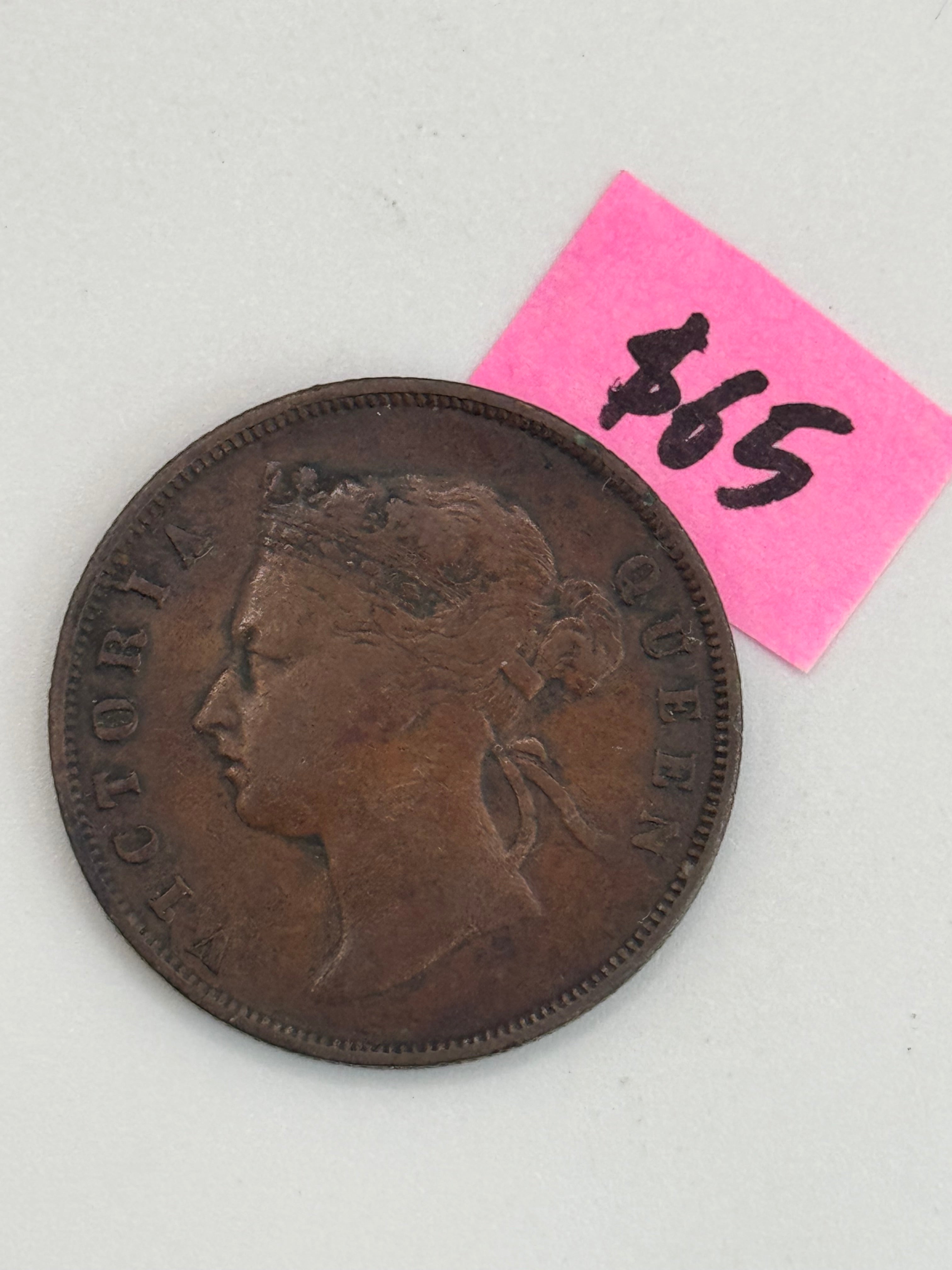 1900 - Straits Settlement 1c Victoria Copper Coin