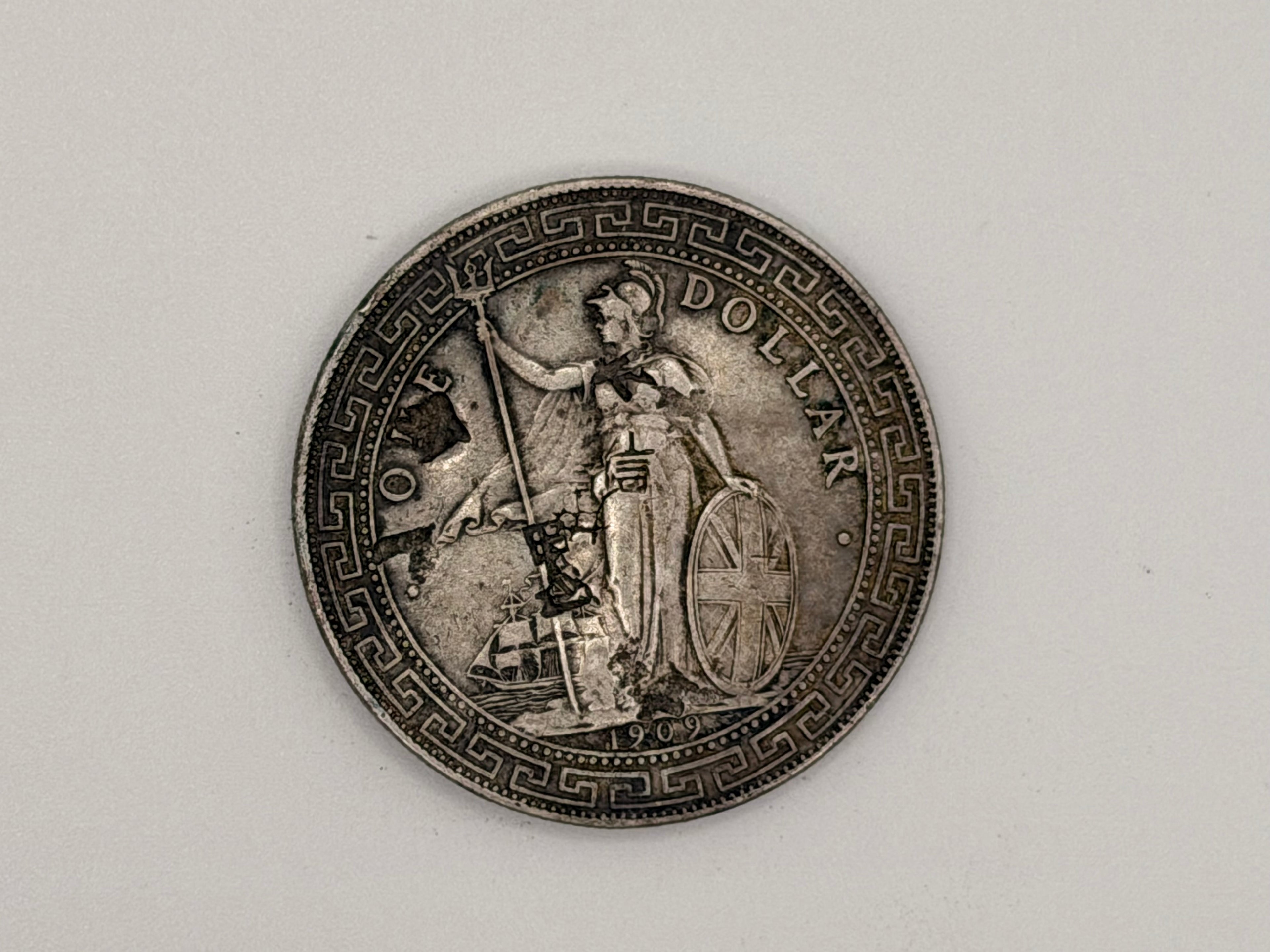 1898 - 1930 年 - 英国贸易银元 1 美元硬币