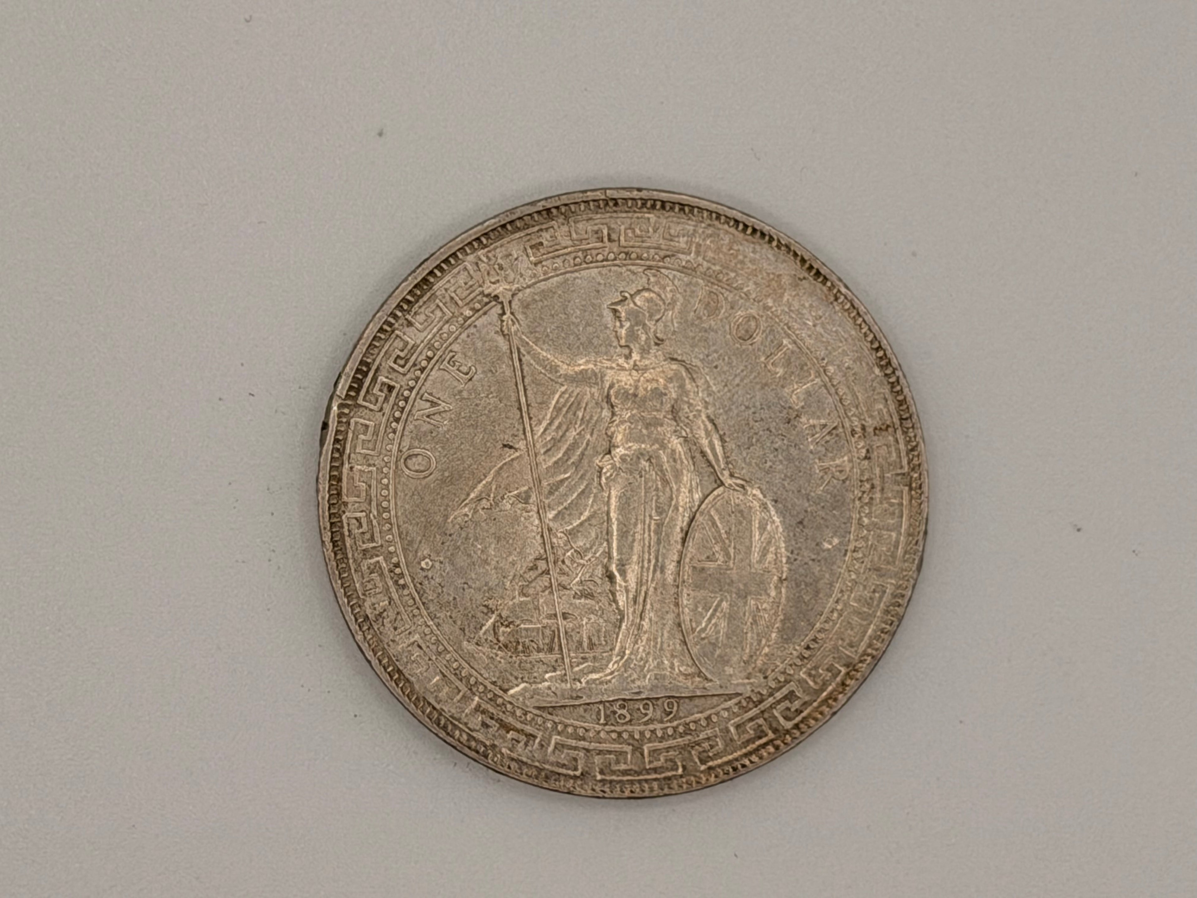 1898 - 1930 年 - 英国贸易银元 1 美元硬币