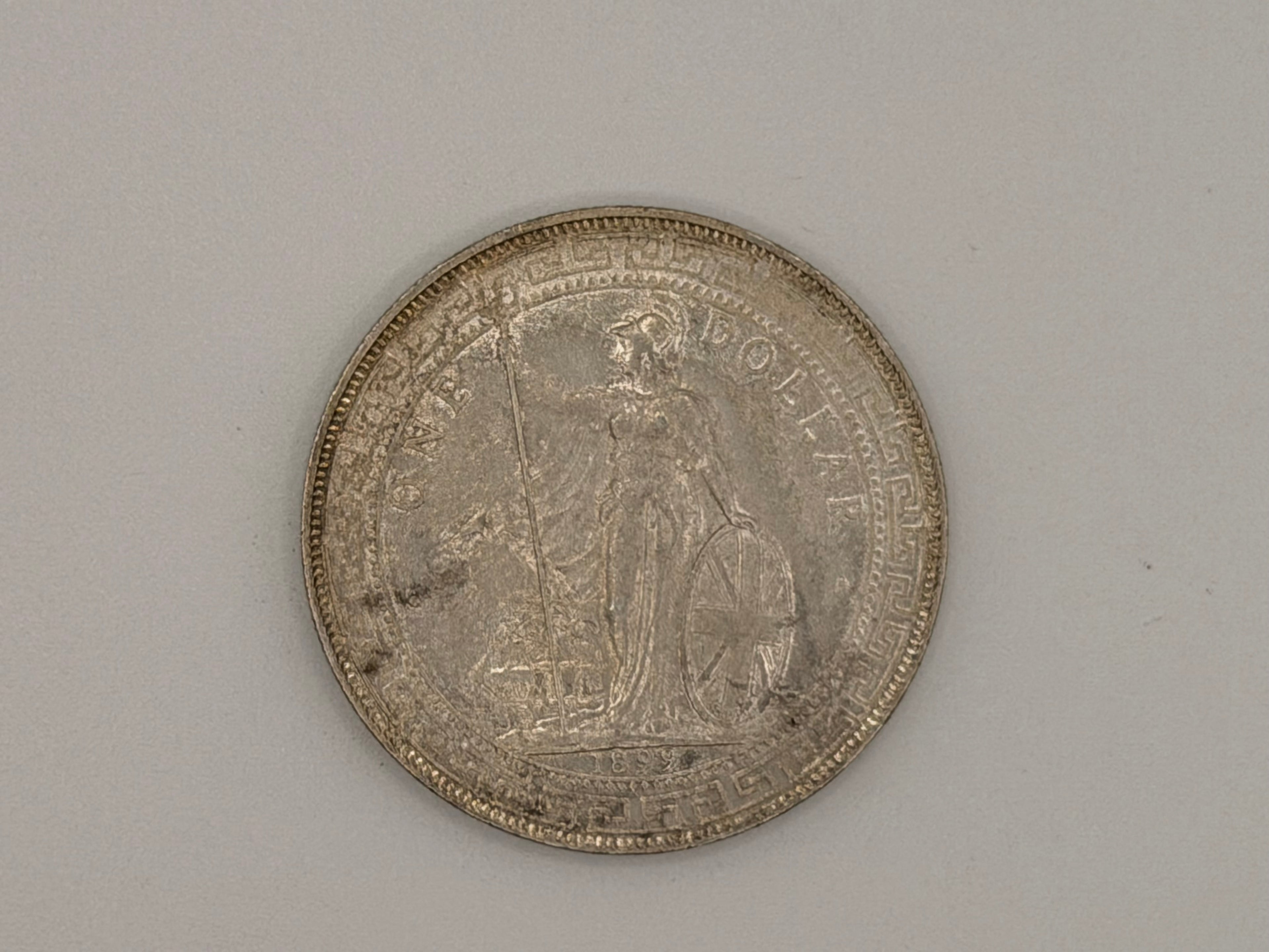 1898 - 1930 年 - 英国贸易银元 1 美元硬币