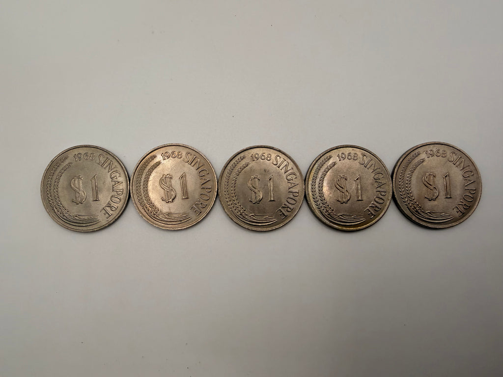 1968 Singapore $1 Coin