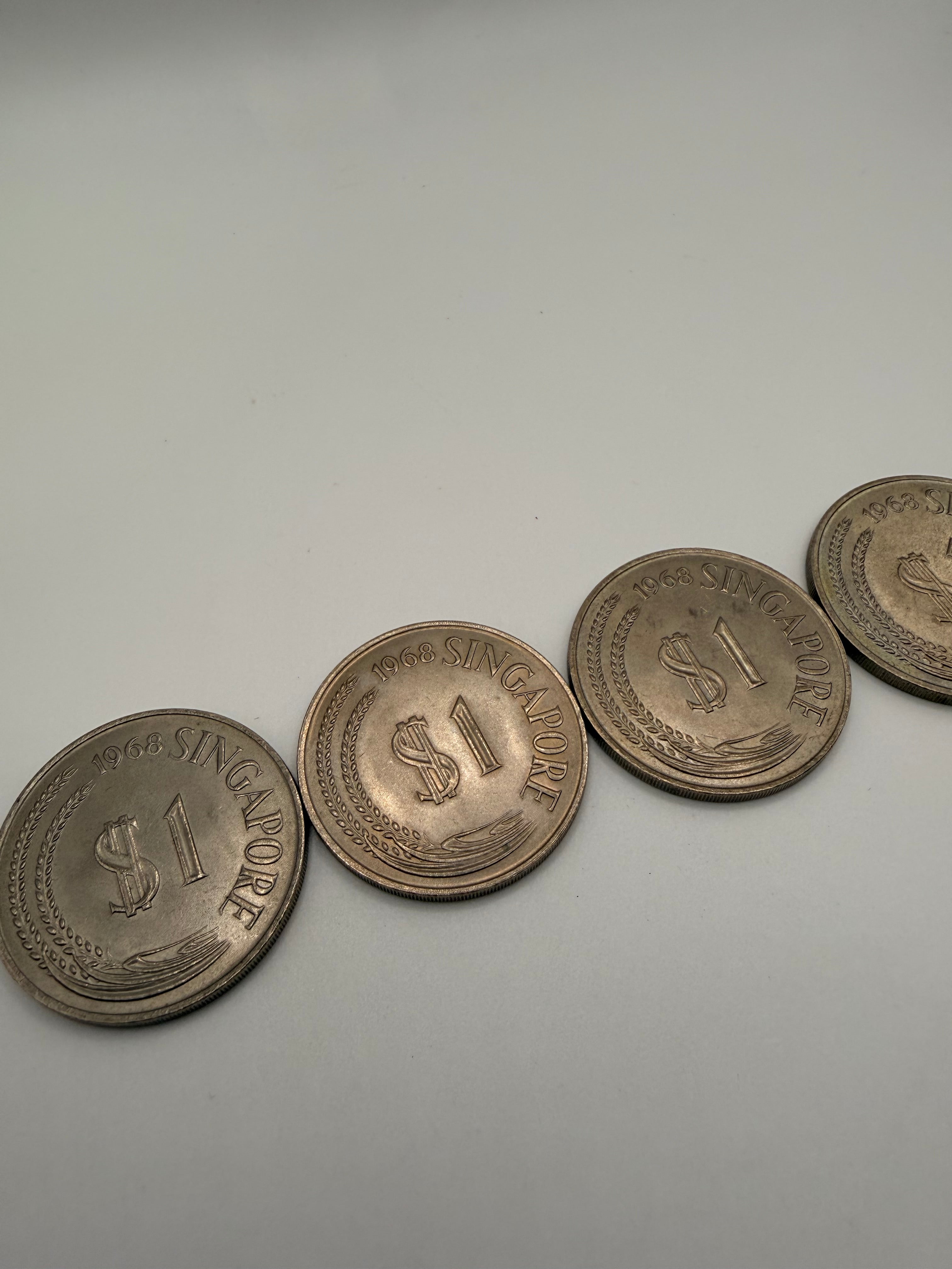 1968 Singapore $1 Coin