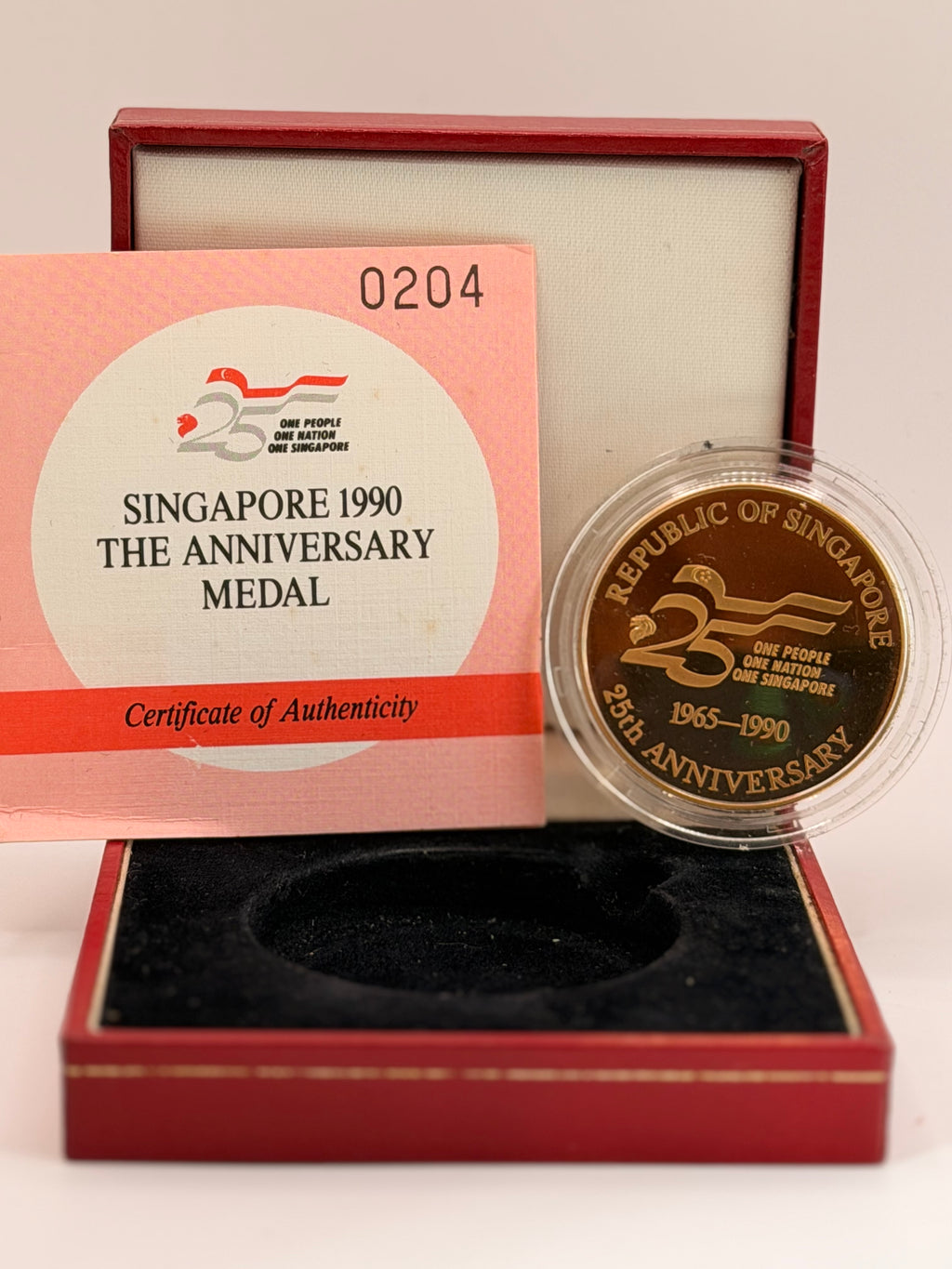 1990年新加坡周年纪念奖章