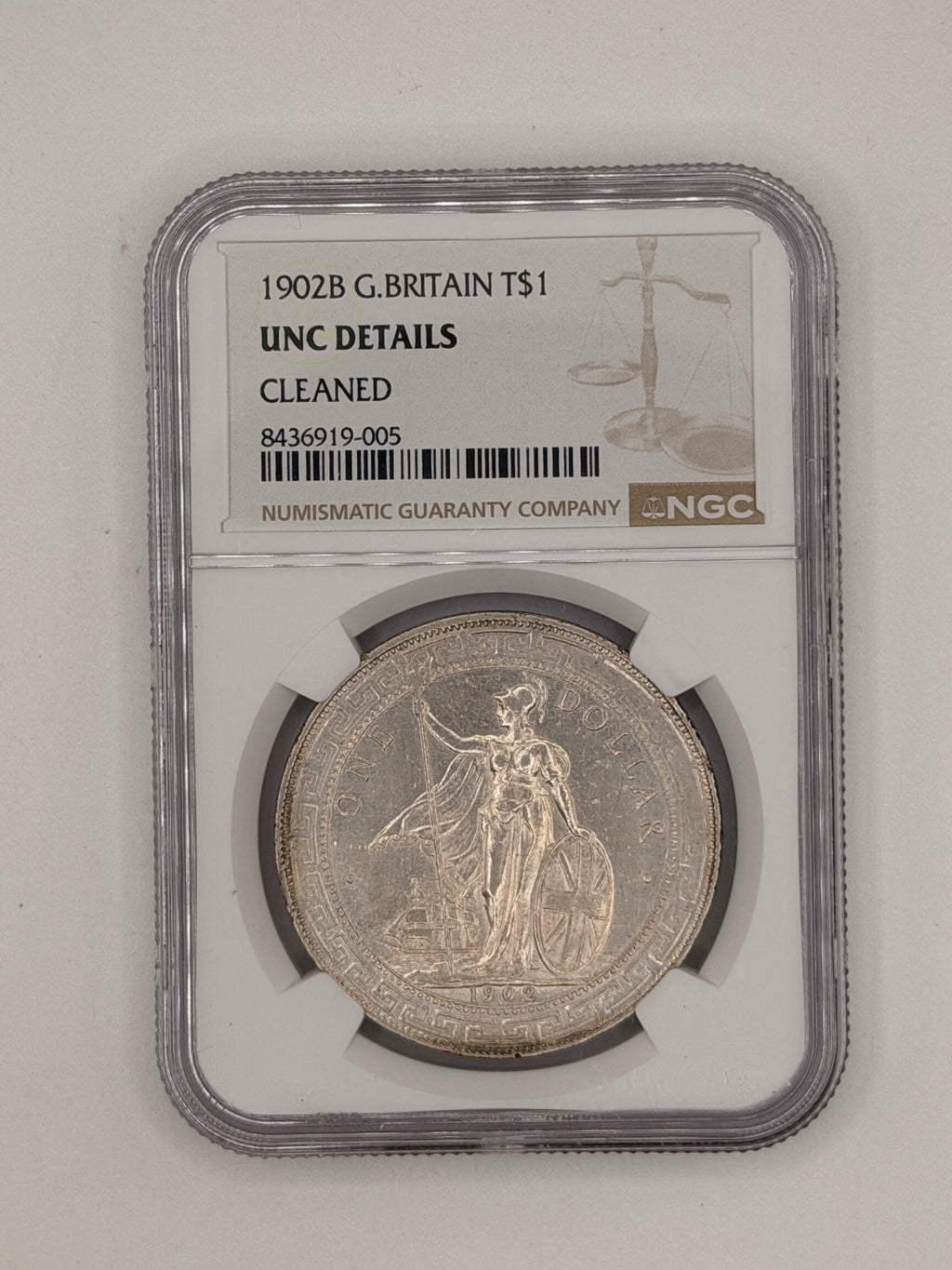 1902B G. Britain T$1 UNC Coin
