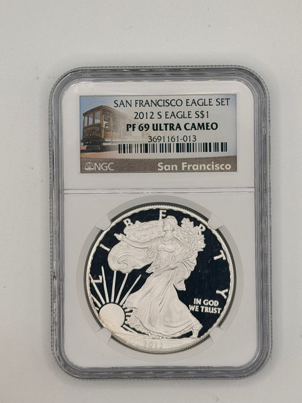2012 US Silver Eagle Liberty 1 Oz Silver $1 Coin (San Francisco Eagle Set)