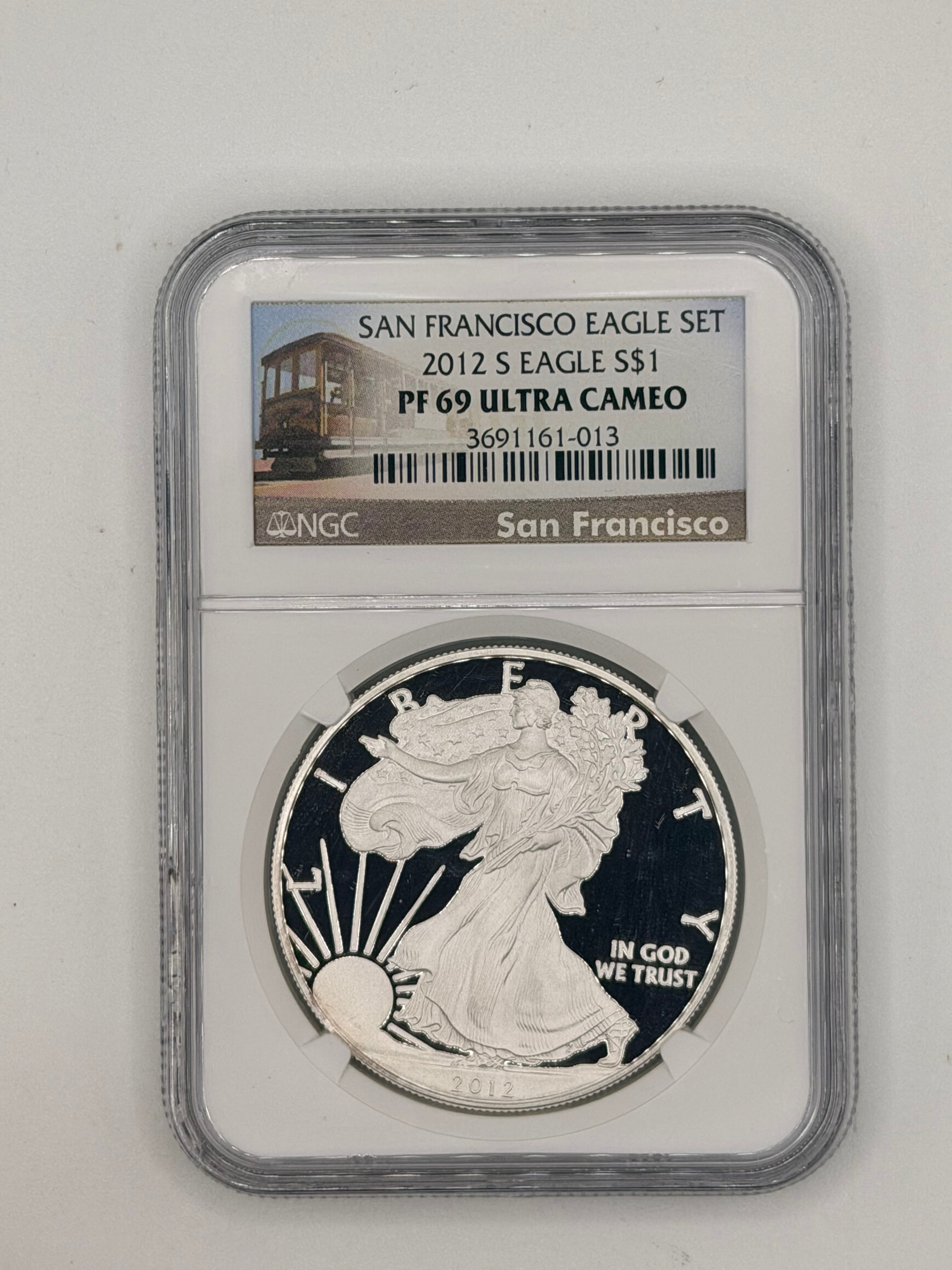 2012 US Silver Eagle Liberty 1 Oz Silver $1 Coin (San Francisco Eagle Set)