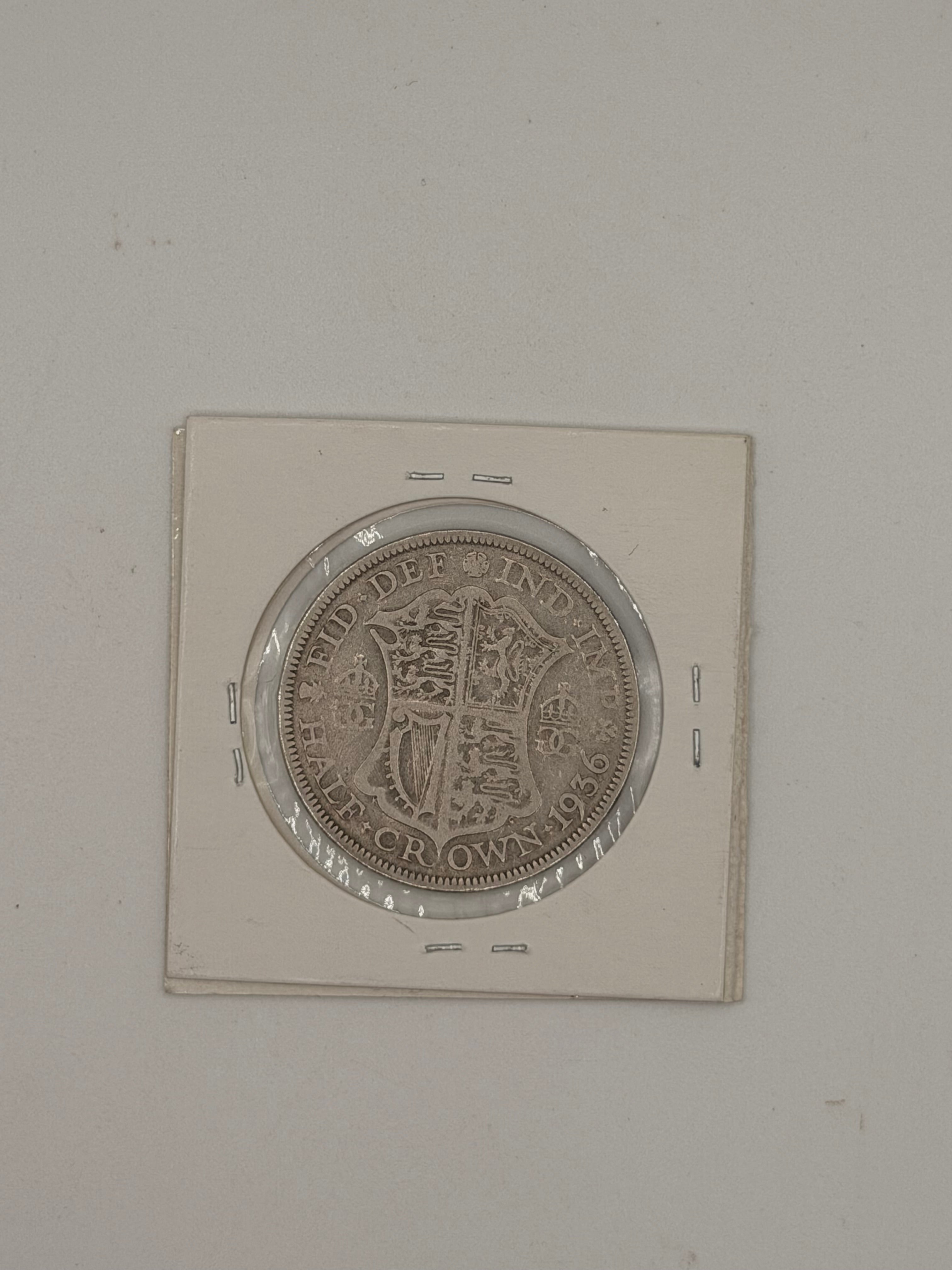 1936 UK ½ Crown George V Coin