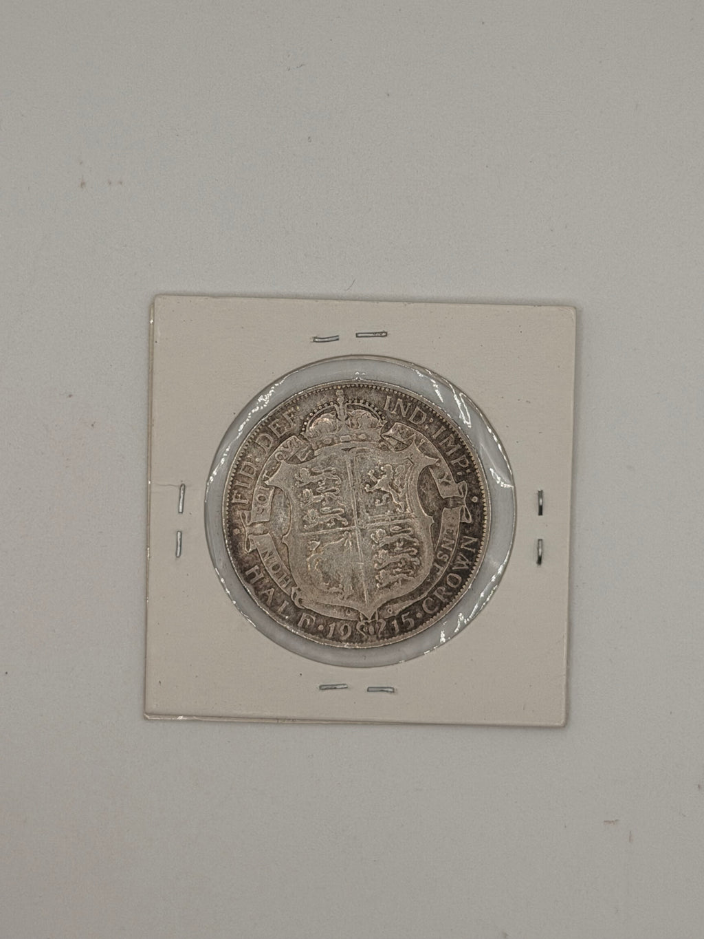 1915 UK ½ Crown George V Coin