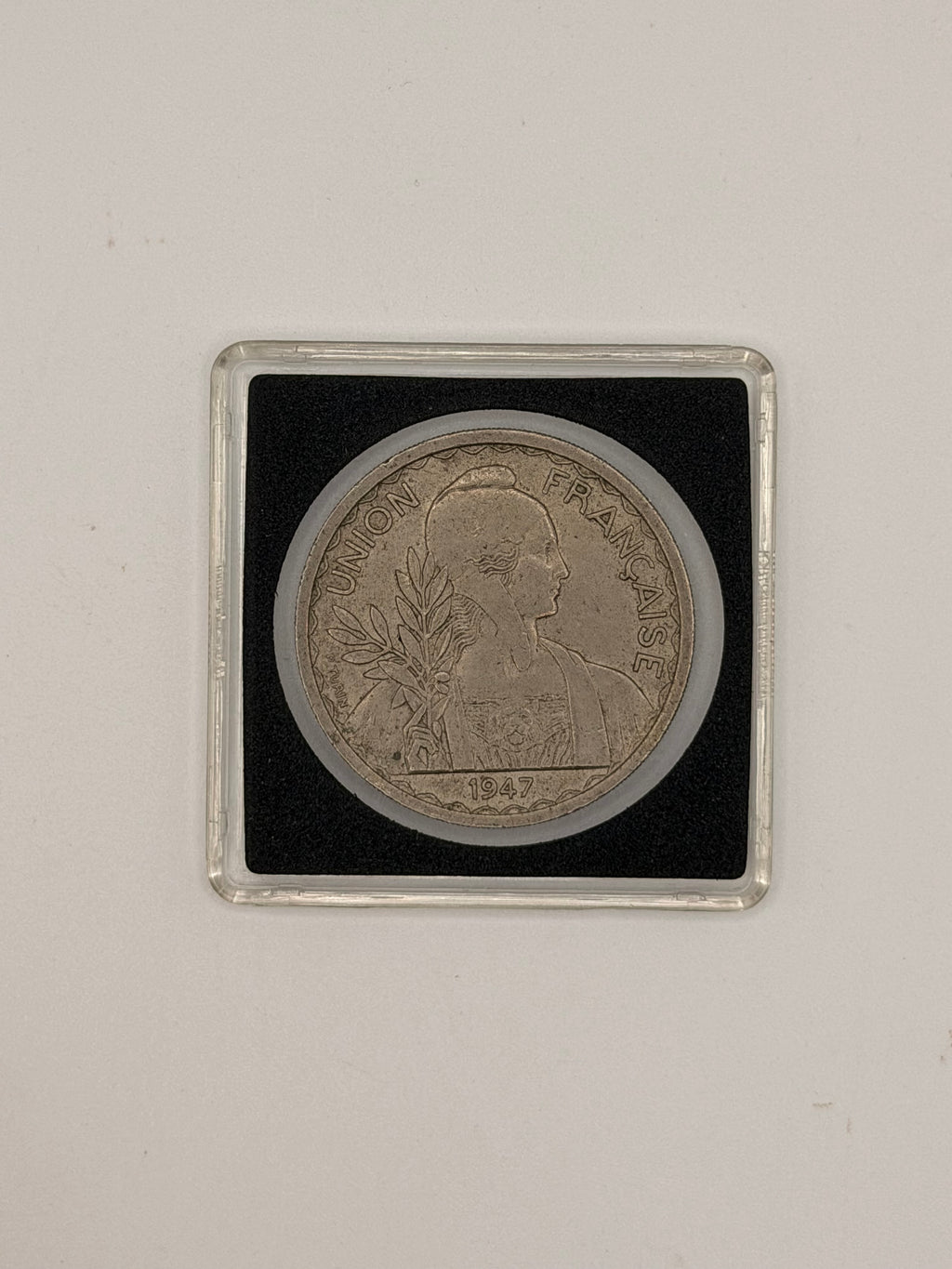 1947 French Indochina 1 Piastre Coin