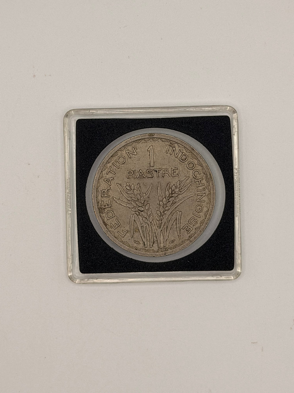 1947 French Indochina 1 Piastre Coin