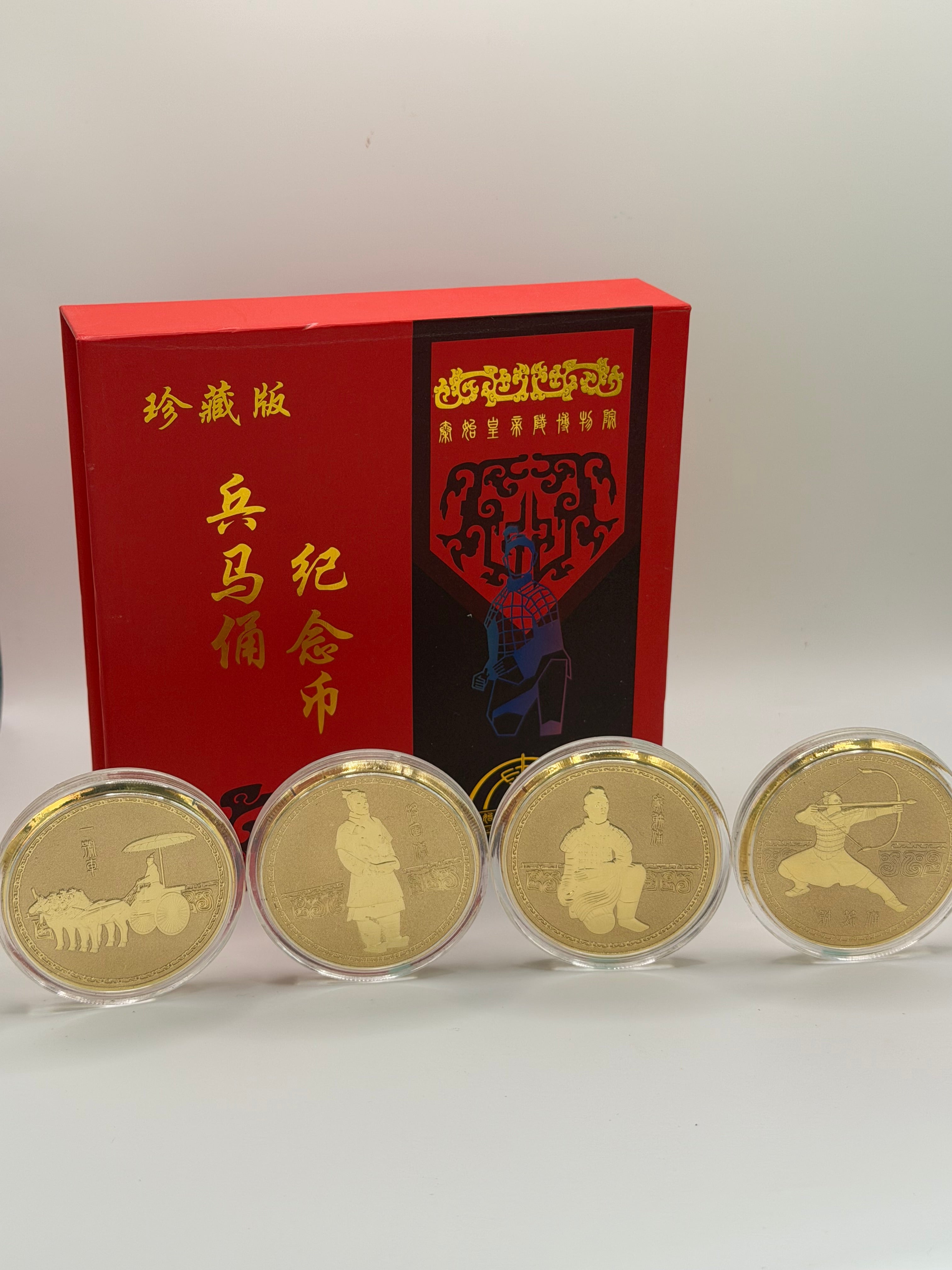 [Set of 4] China Terracotta Warriors Commemorative Coins