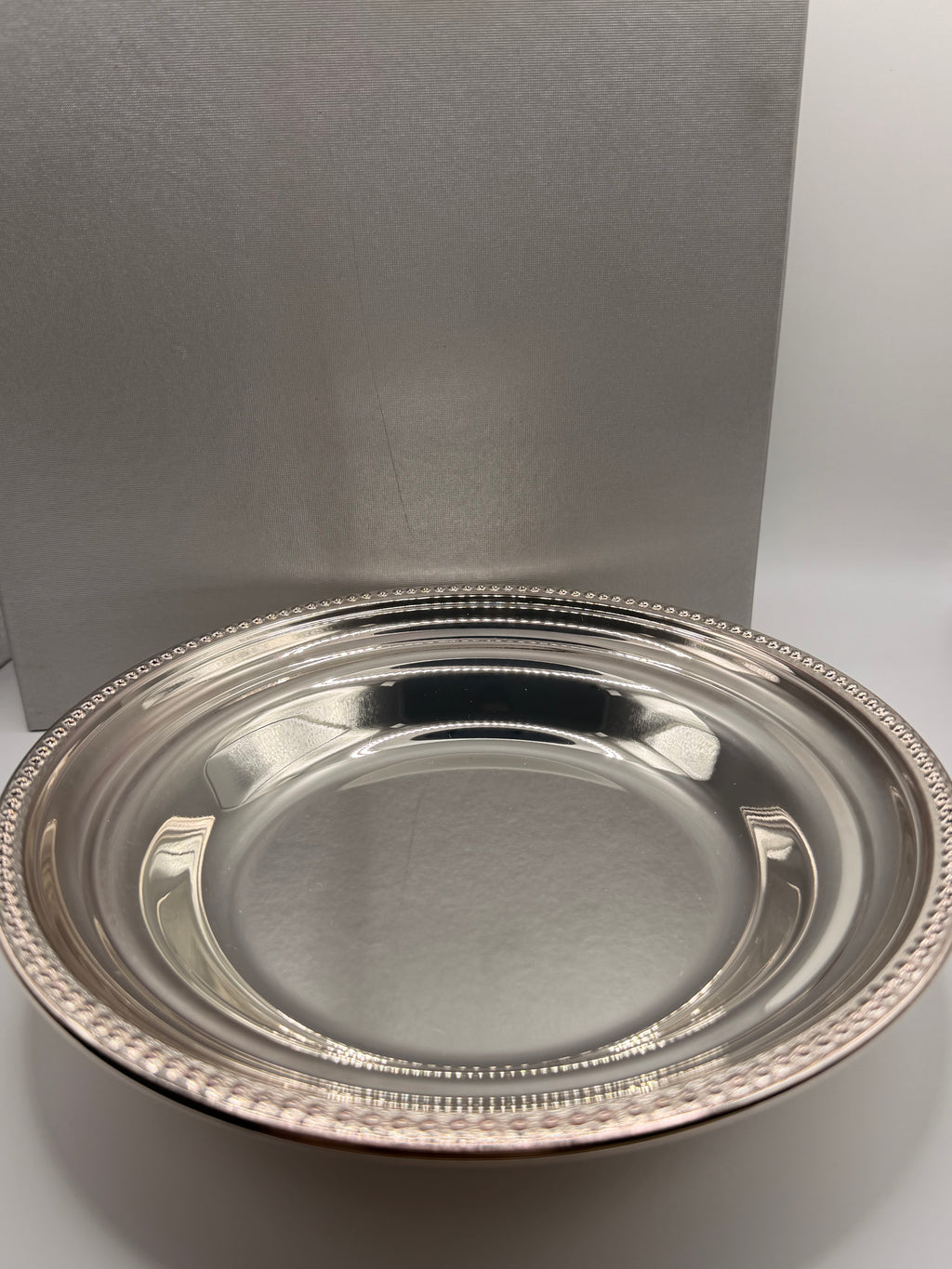 [2 pcs] Vintage Italy Chinelli Silver Plated Plate