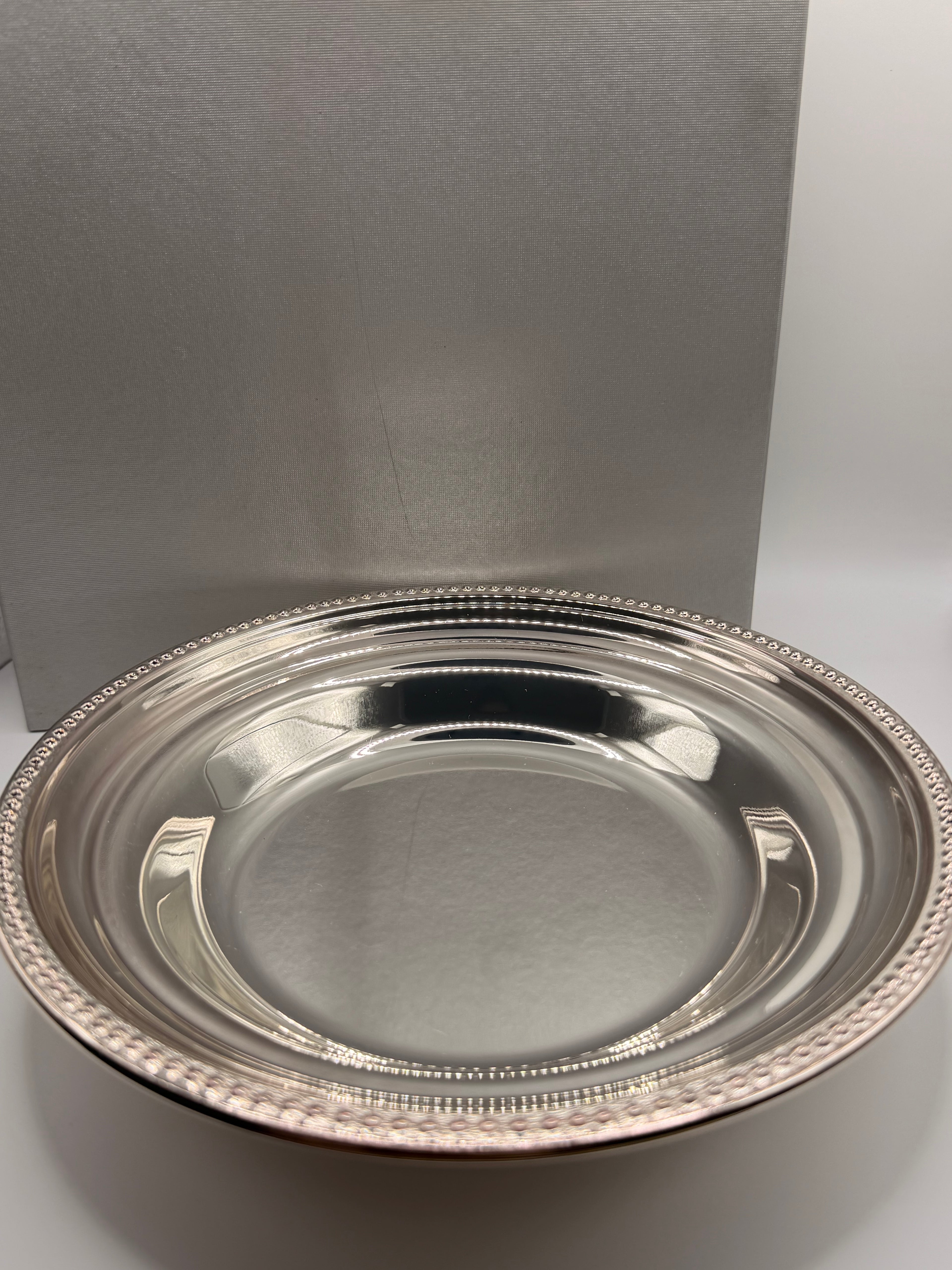 [2 pcs] Vintage Italy Chinelli Silver Plated Plate