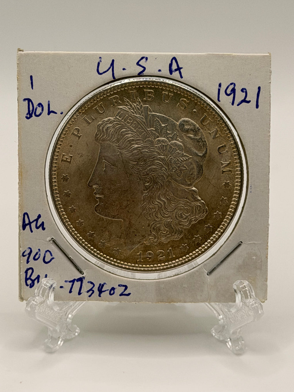 1921 US $1 Morgan Dollar Silver Coin