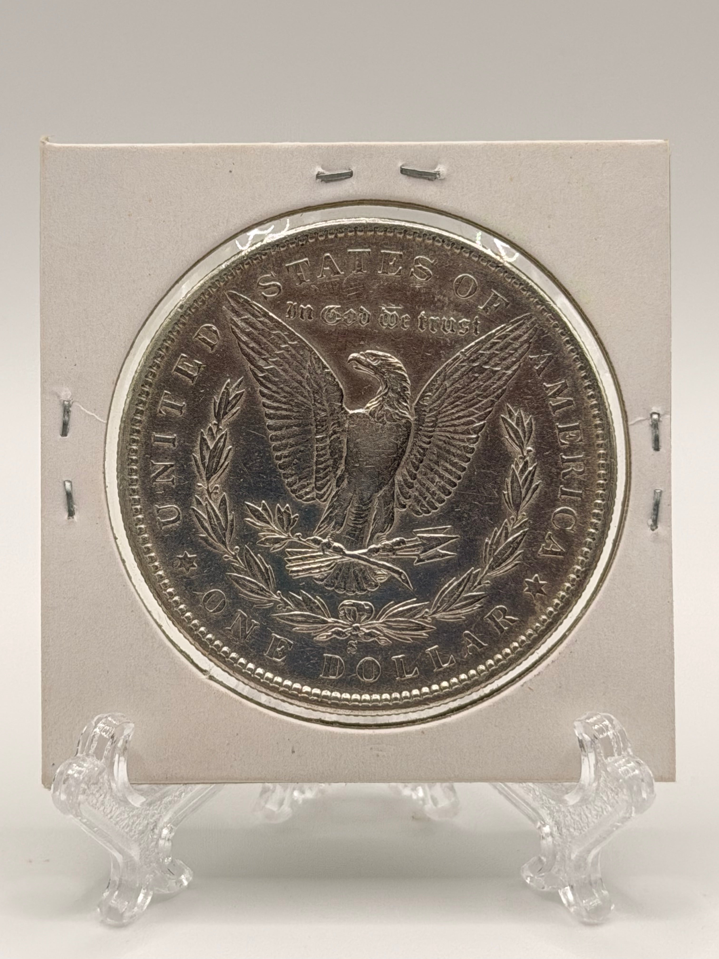 1890 US $1 Morgan Dollar Silver Coin