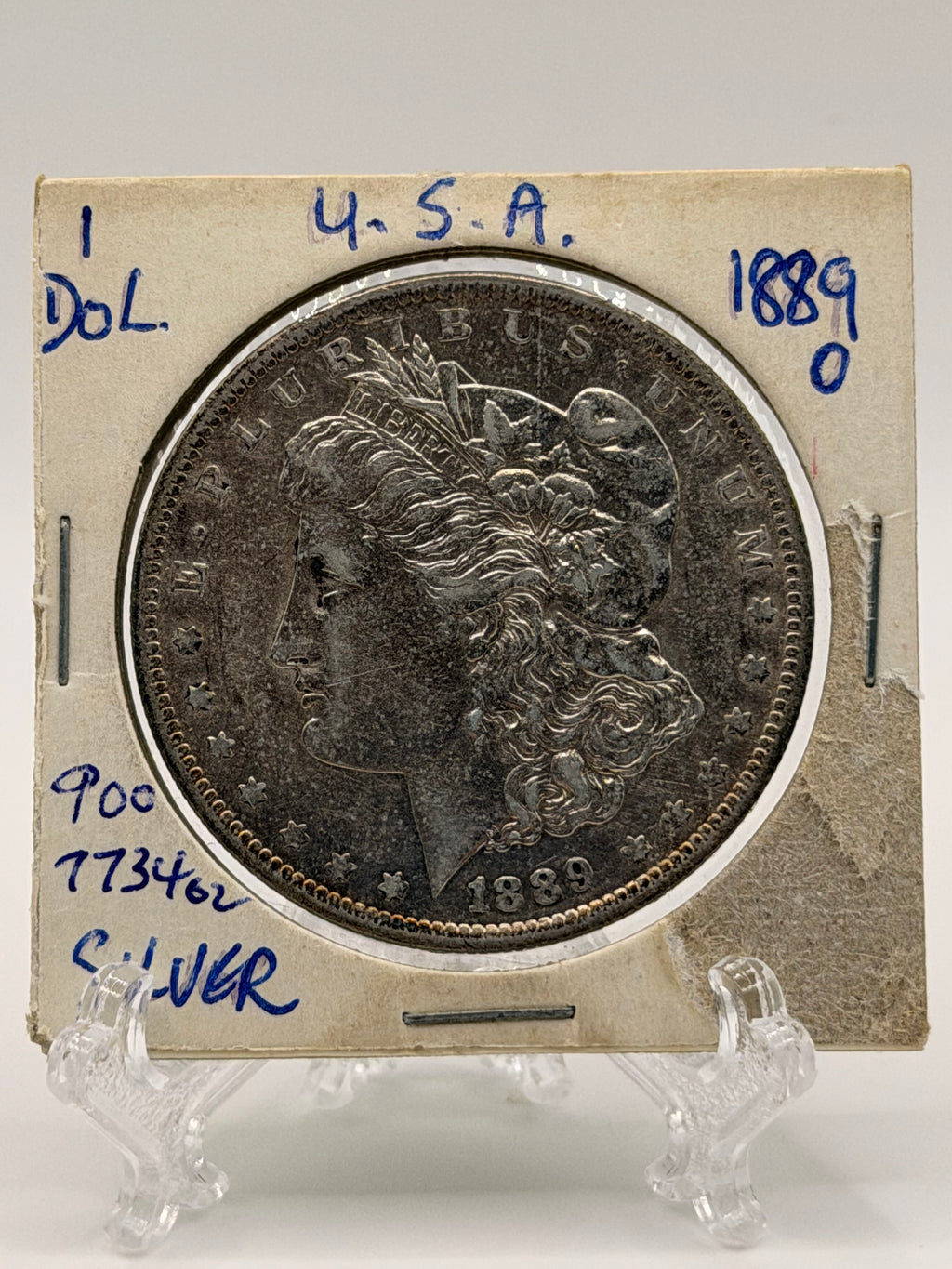 1889 US $1 Morgan Dollar Silver Coin
