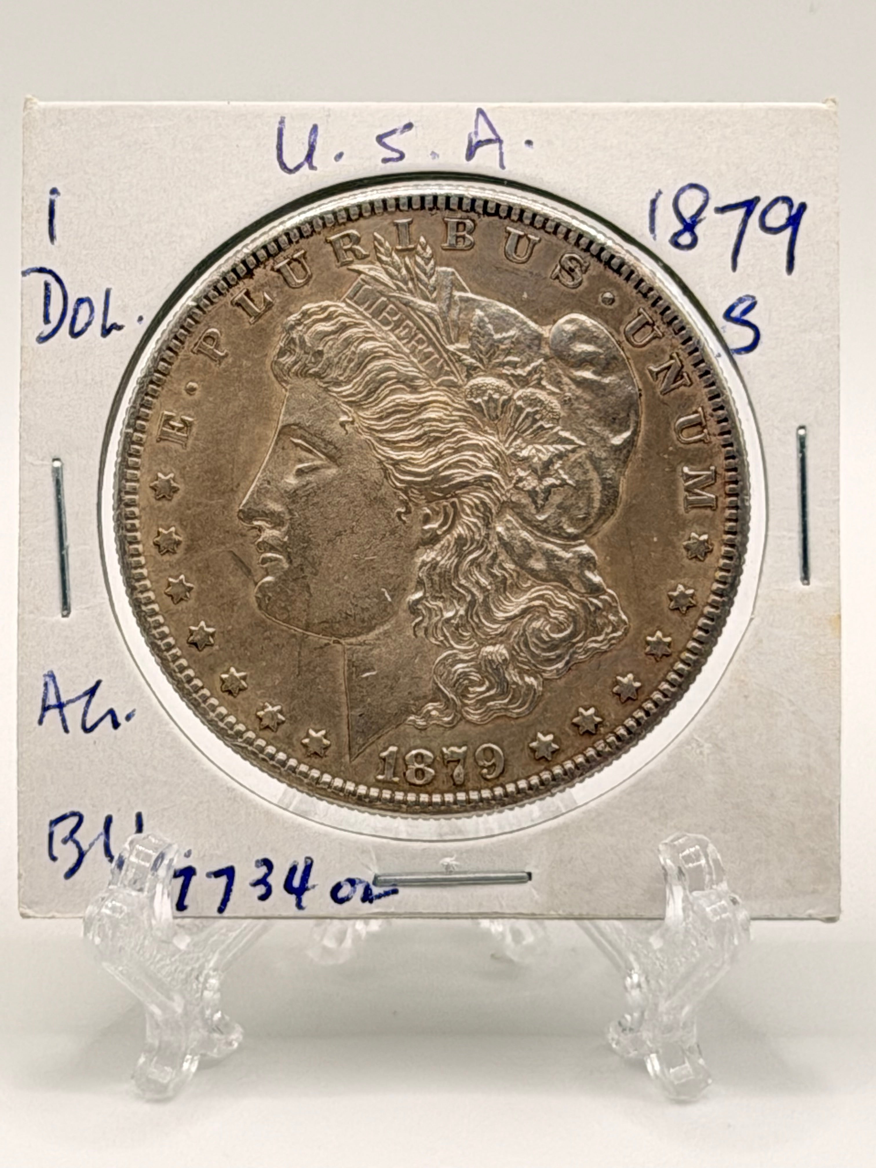1879 S US $1 Morgan Dollar Silver Coin