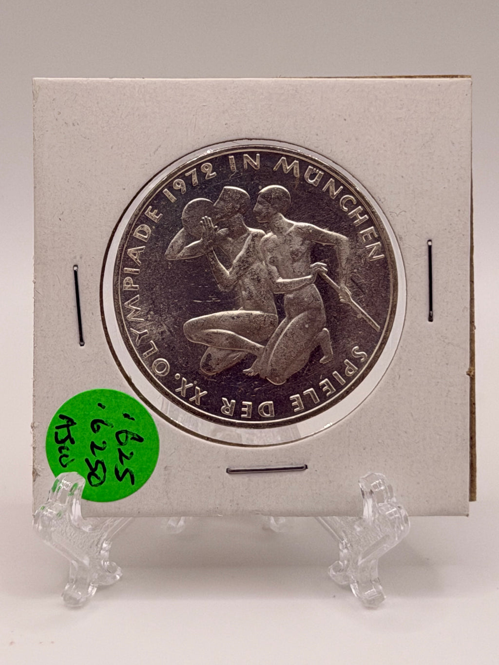 1972 Germany 10 Deutsche Mark Olympic Games in Munich Silver Coin