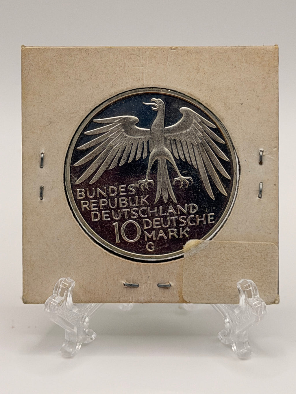 1972 Germany 10 Deutsche Mark Olympic Games in Munich Silver Coin