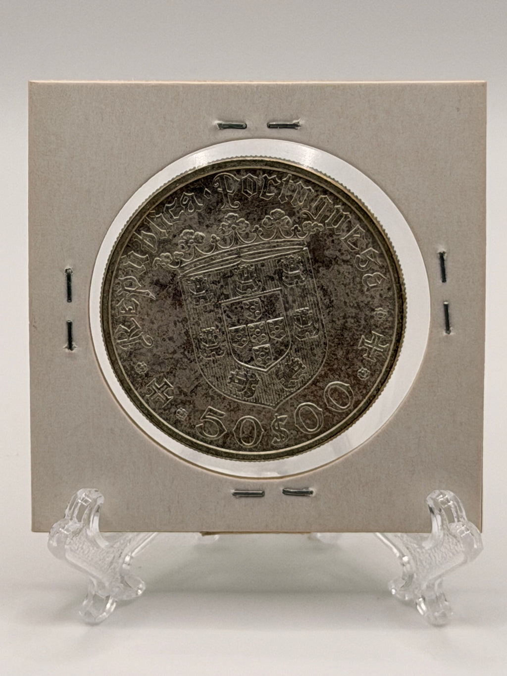 1968 Portugal 50 Escudos Pedro Alvares Cabral Silver Coin