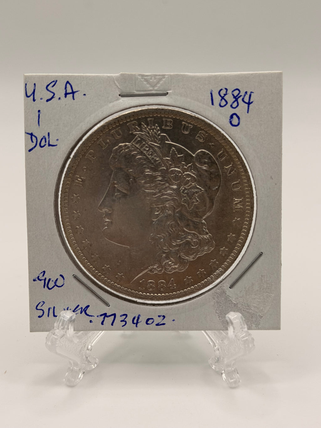 1884 O US $1 Morgan Dollar Silver Coin