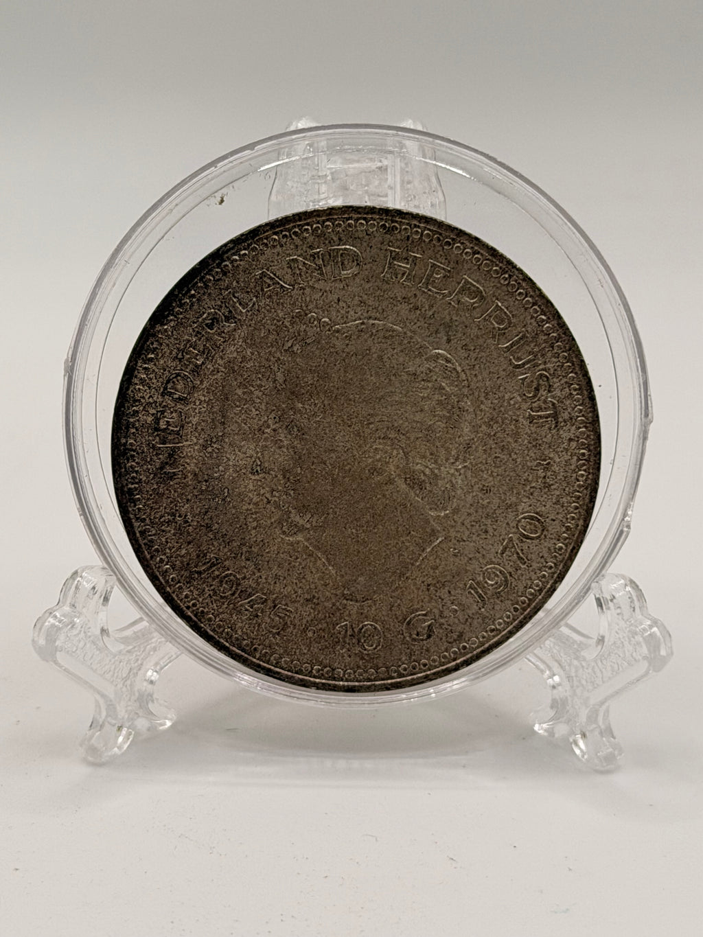 1970 Netherlands 10 Gulden Silver Coin - Juliana Liberation