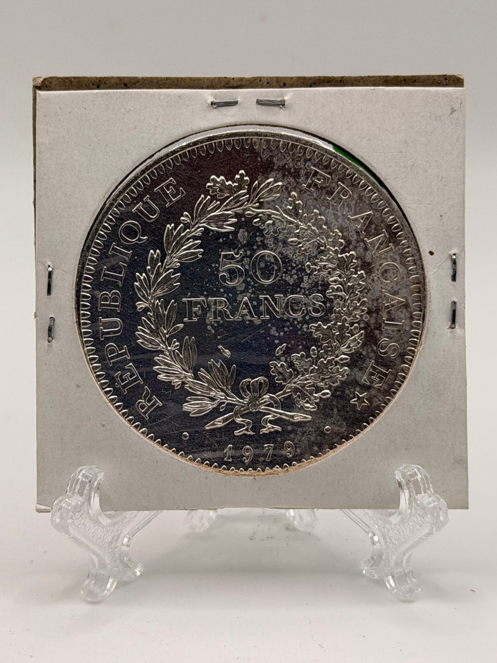 1979 France 50 Francs "Hercules" Silver Coin