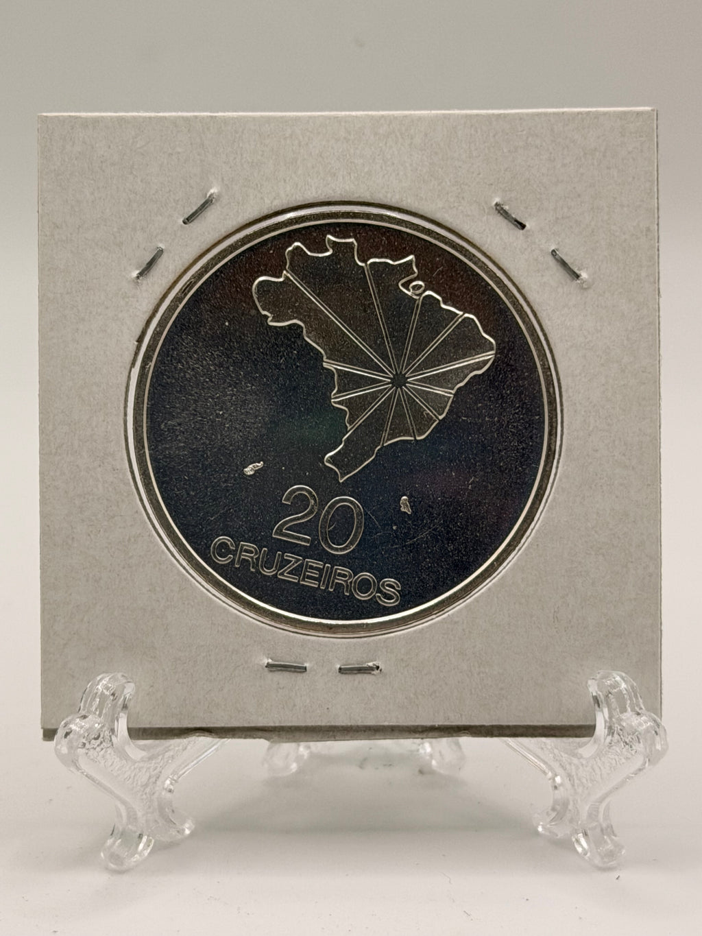 1972 Brazil 20 Cruzeiros 150th Anniversary of Independence Silver Coin