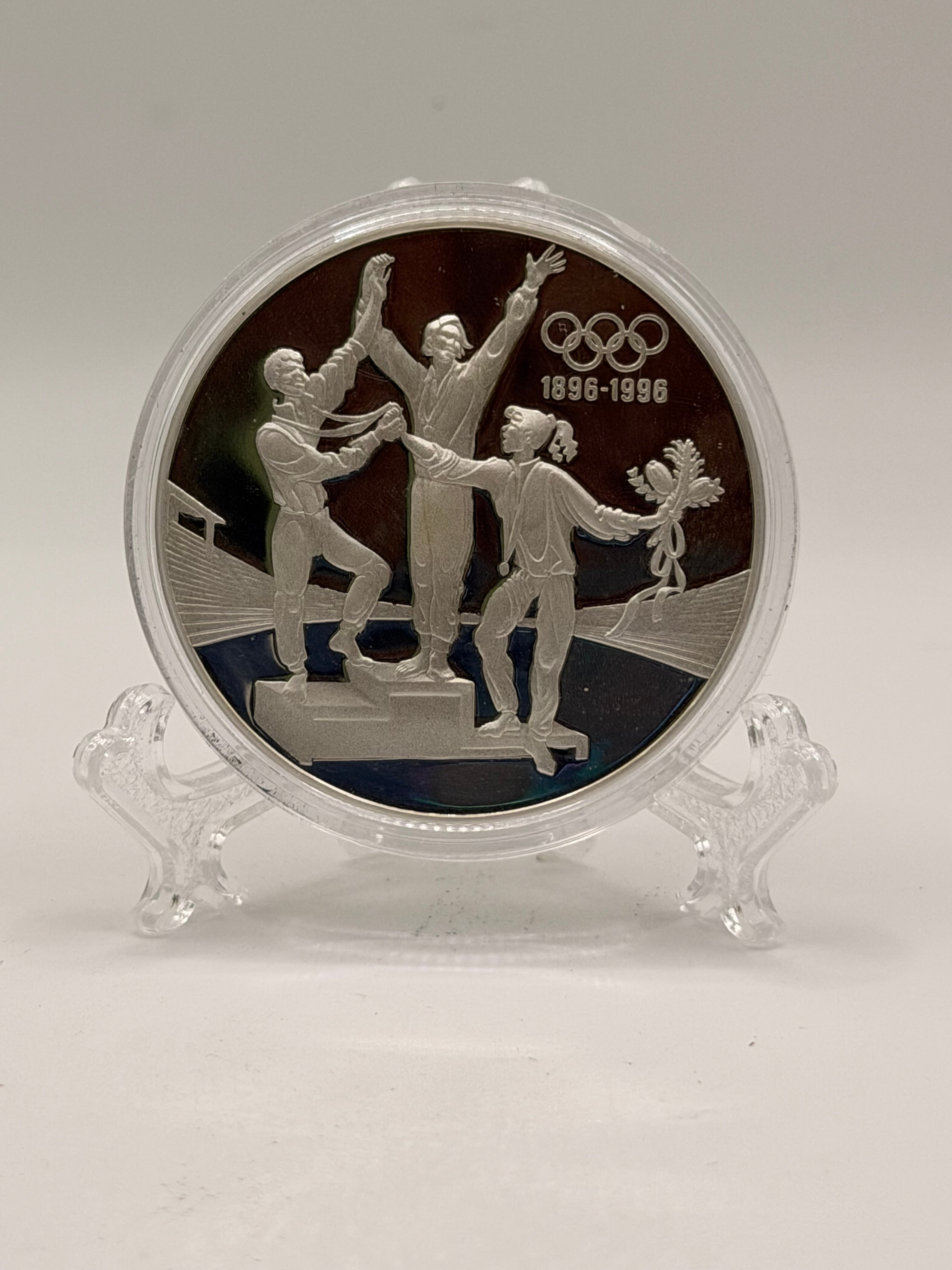 1993 Australia Elizabeth II Olympics Track Proof Silver $20 Coin