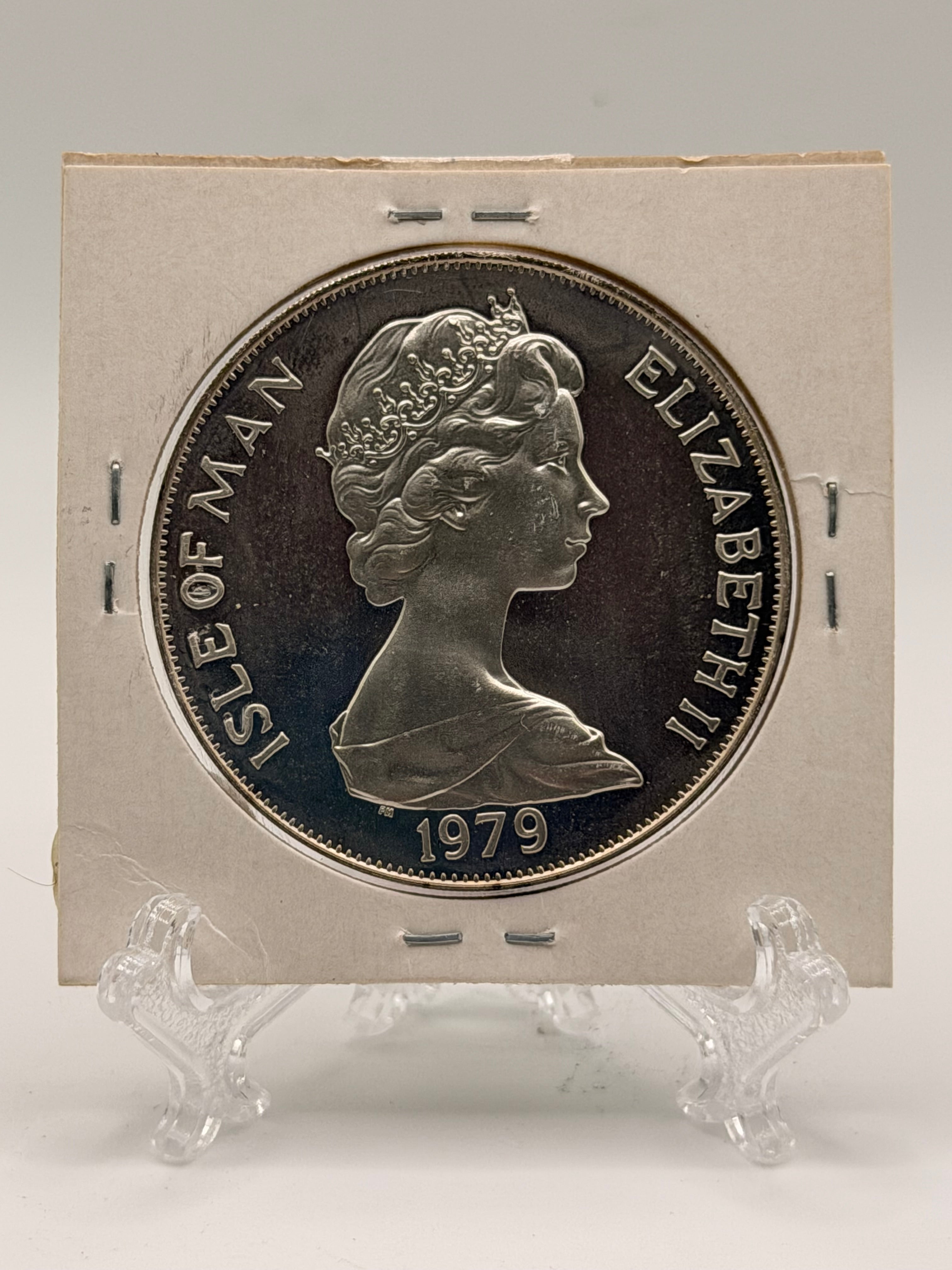 1979 Isle of Man 1 Crown Elizabeth II Tynwald - Sir William Hillary Silver Coin