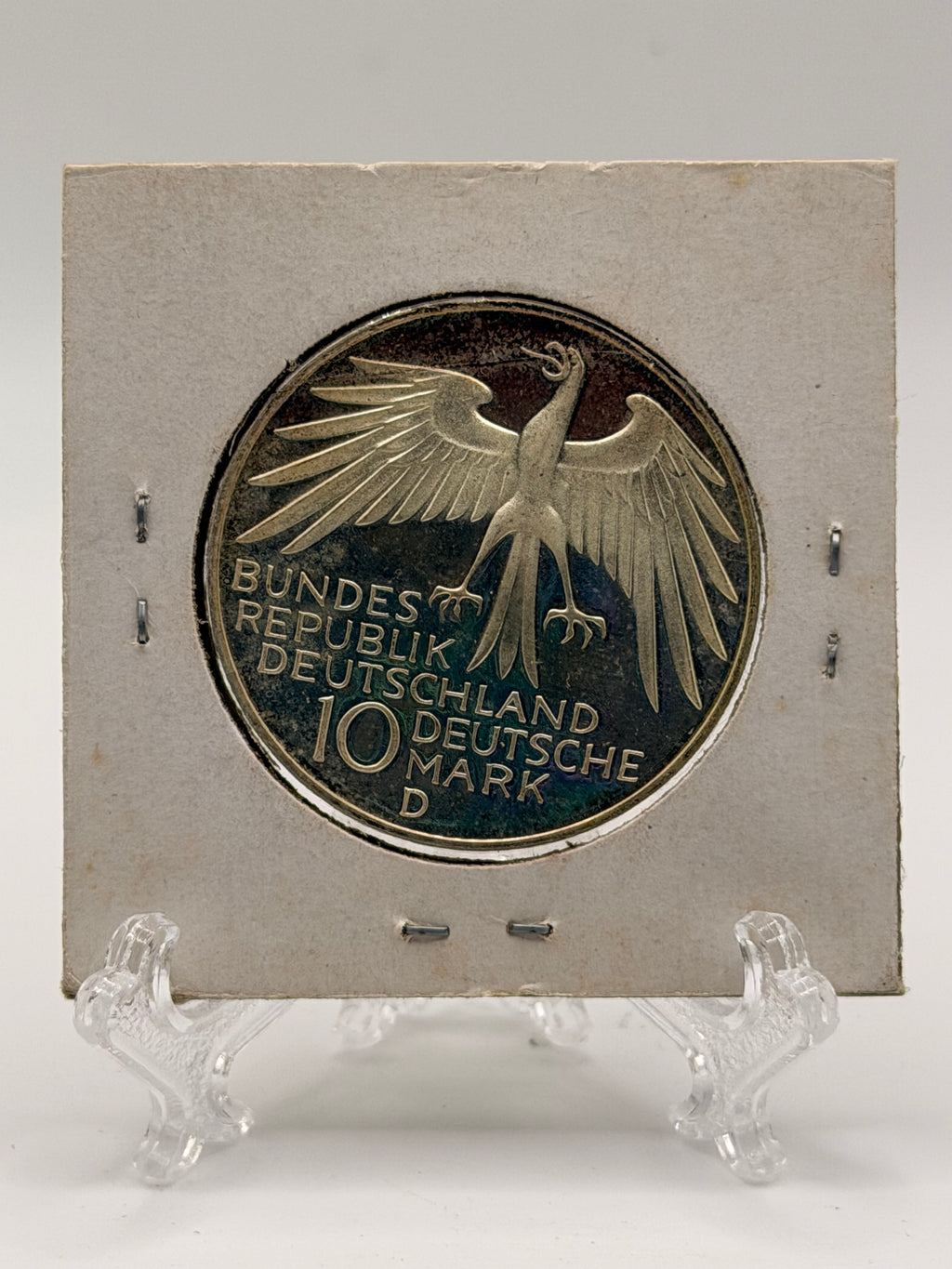 1972 Germany 10 Deutsche Mark Olympic Games in Munich Silver Coin
