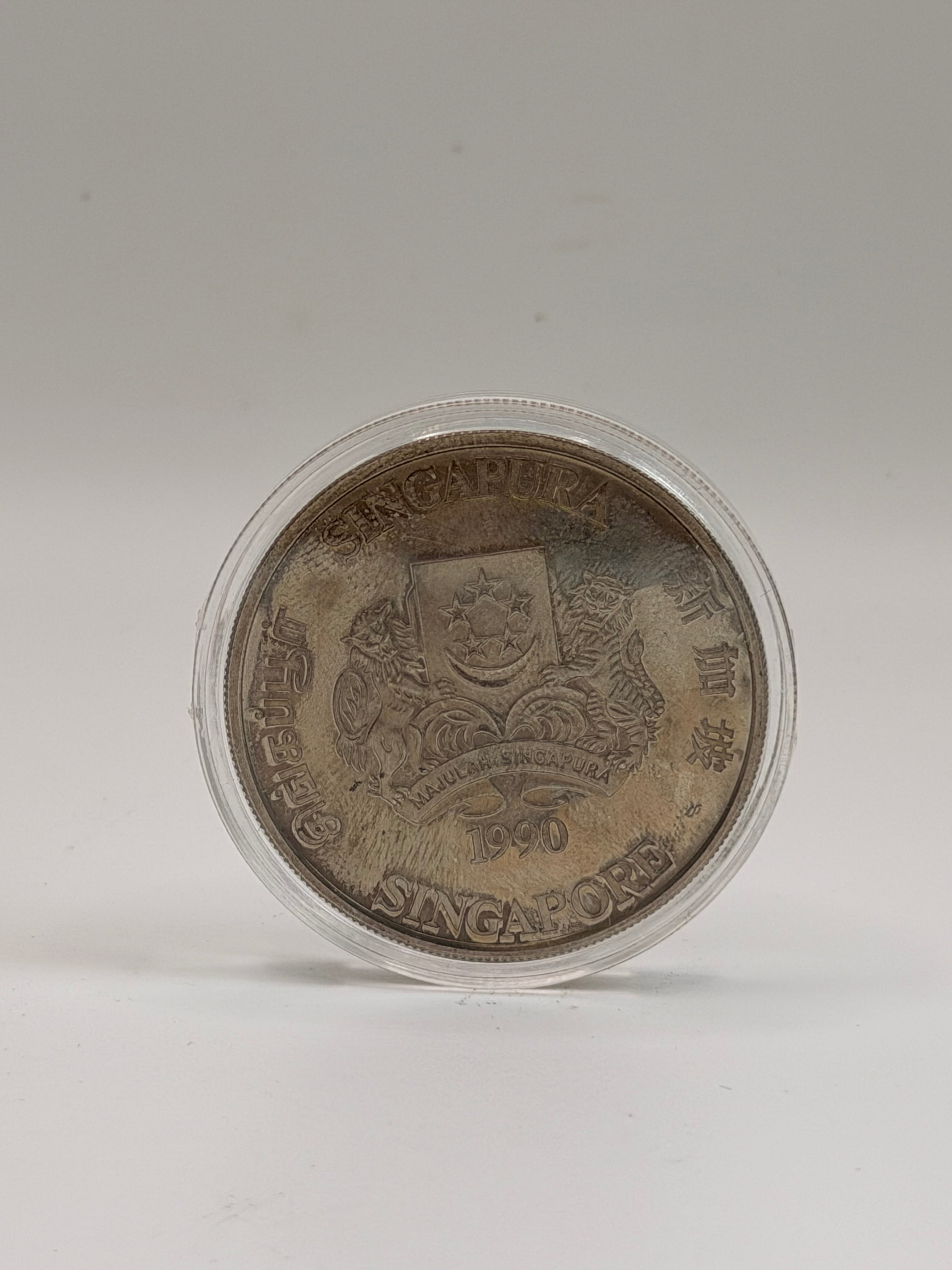 1990 Singapore $10 Cupro-Nickel Zodiac Coin (Year of the Horse)