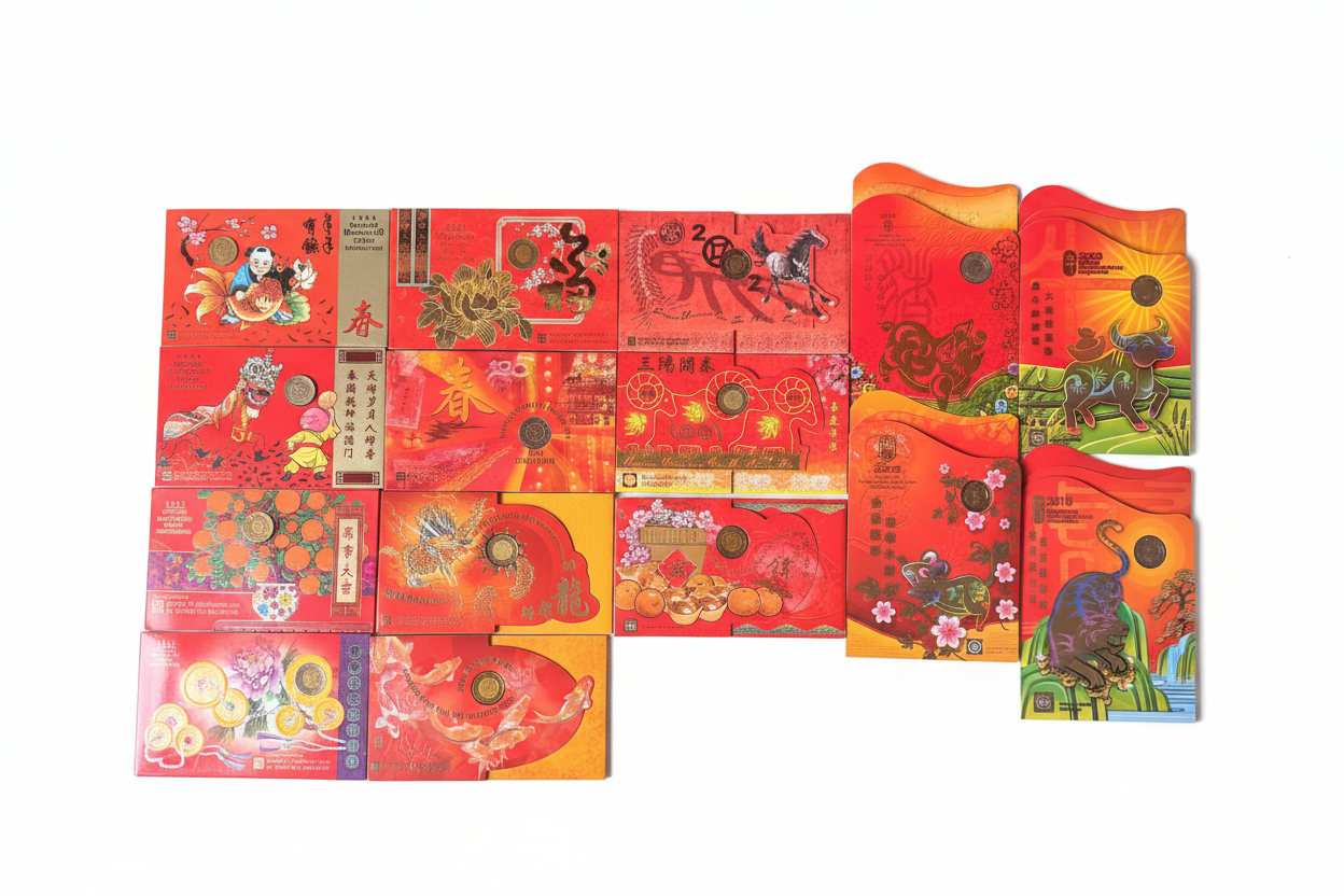 Singapore Mint coin sets - white background